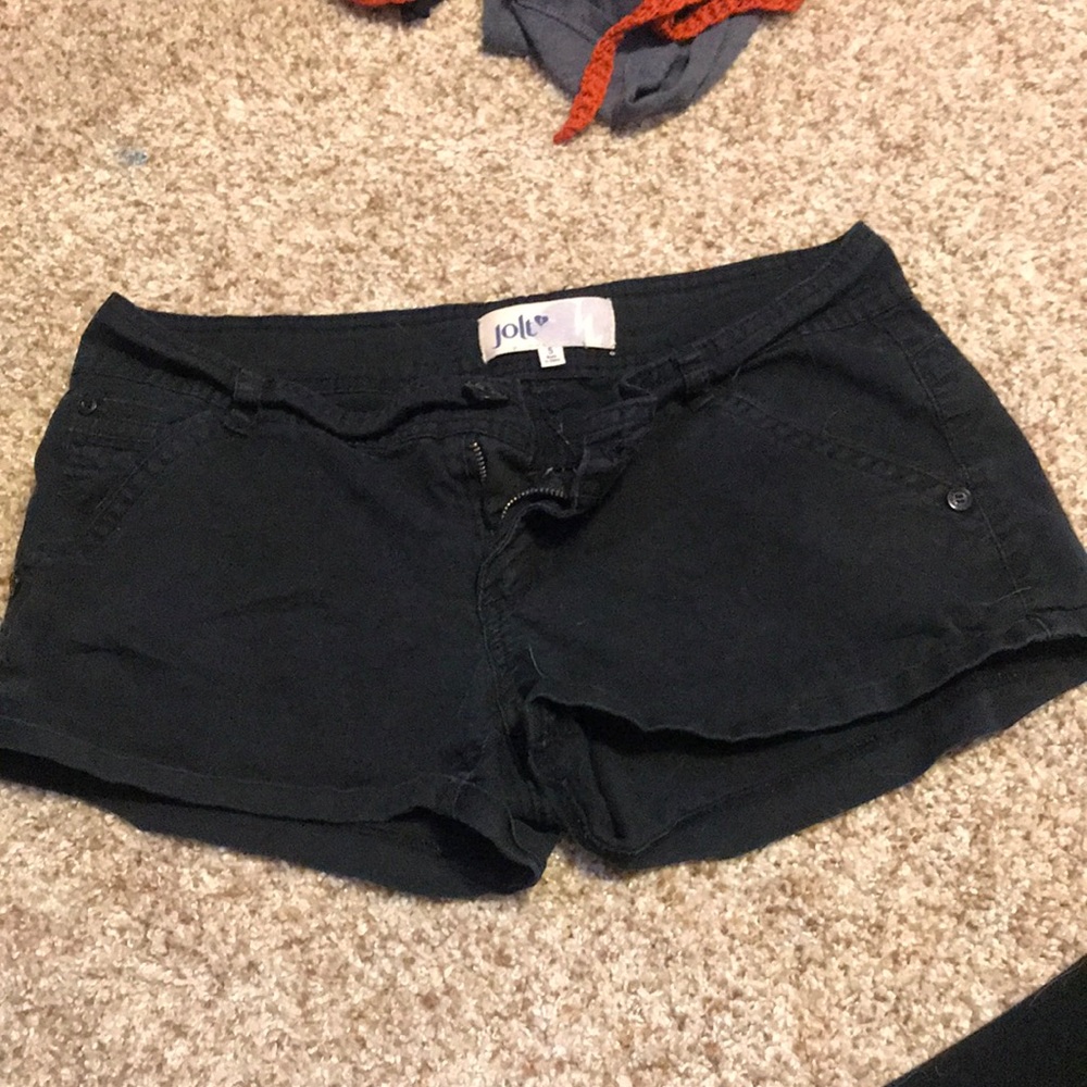 Black short shorts